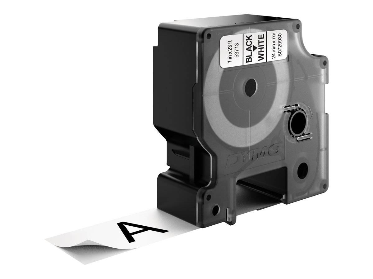 DYMO D1 - Glänzend - Schwarz auf Weiß - Rolle (2,4 cm x 7 m)-6