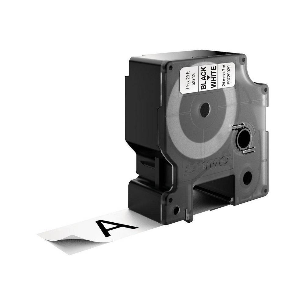 DYMO D1 - Glänzend - Schwarz auf Weiß - Rolle (2,4 cm x 7 m)-7