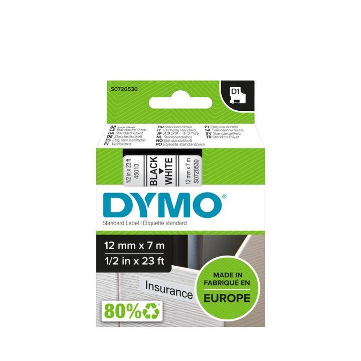 DYMO D1 - Selbstklebend - Schwarz auf Weiß - Rolle (1,2 cm x 7 m)-8