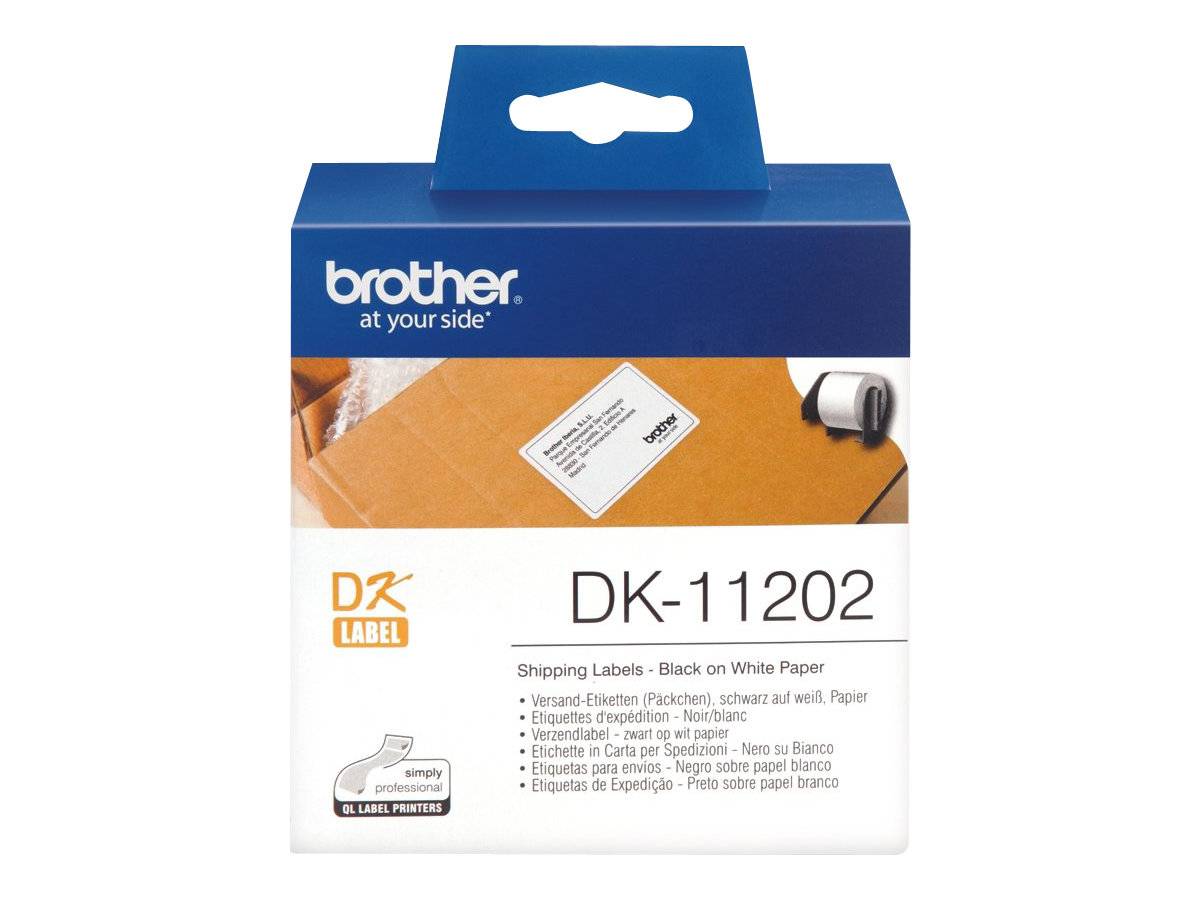 Brother DK-11202 - Schwarz auf Weiß - 62 x 100 mm 300 Etikett(en) (1 Rolle(n)-5