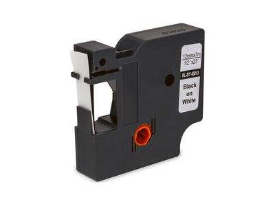 MediaRange - Laminiert - permanenter Klebstoff - Schwarz auf Weiß - Rolle (1,2 cm x 7 m)-0