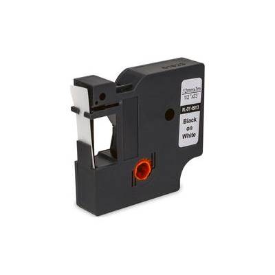 MediaRange - Laminiert - permanenter Klebstoff - Schwarz auf Weiß - Rolle (1,2 cm x 7 m)-0