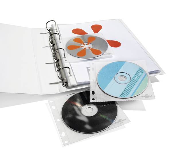 Durable CD/DVD COVER Pocket - CD/DVD-Hülle - Kapazität: 2 CD/DVD-5