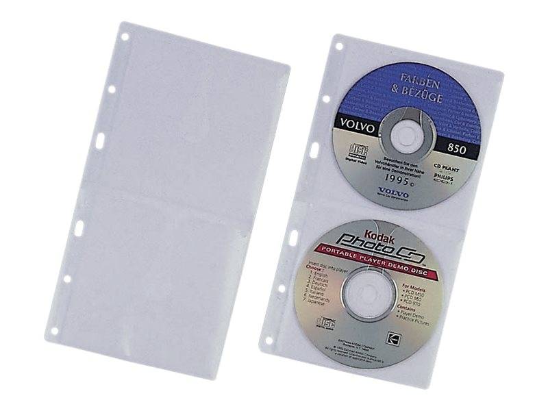 Durable CD Wallets - CD-Umschläge - Kapazität: 2 CD - durchsichtig (Packung mit 5)-4