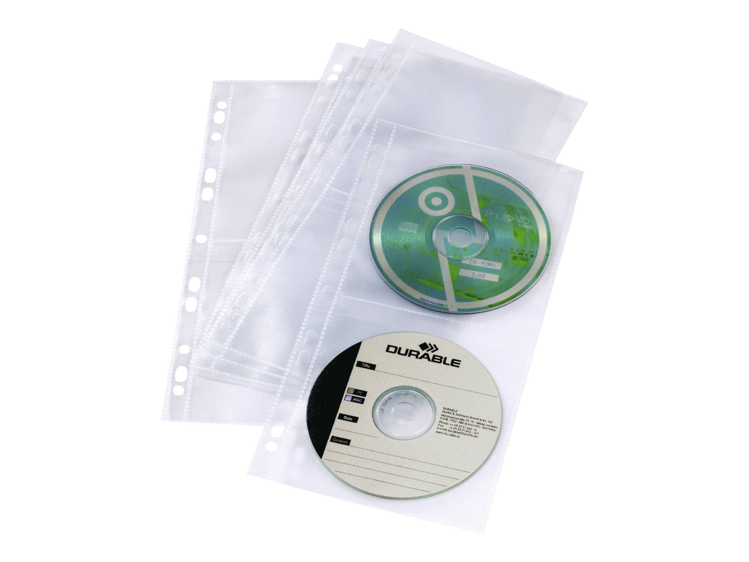 Durable CD/ DVD Cover Pocket Light S - CD/DVD-Hülle-0