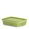 EMSA 518100 CLIP & GO Snackbox 1,2 L mit 3 Einsätzen, Box, Rechteckig, 1,2 l, Transparent, Deutschland, 163 mm