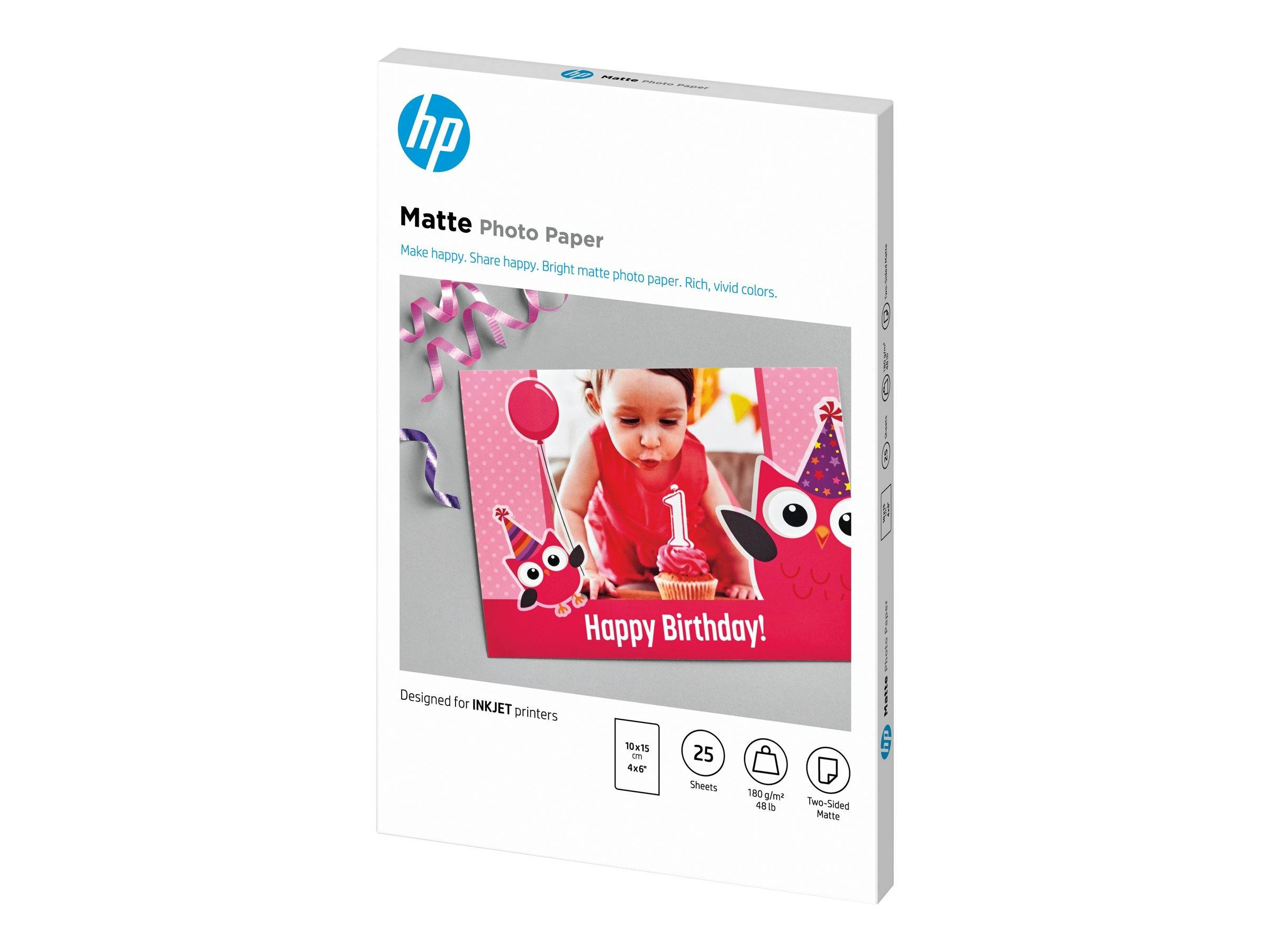 HP - Matt - 8,8 mil - 100 x 150 mm - 180 g/m²-0