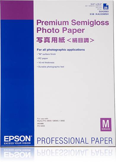 Epson Premium Semigloss Photo Paper - Halbglänzend - A2 (420 x 594 mm)-4