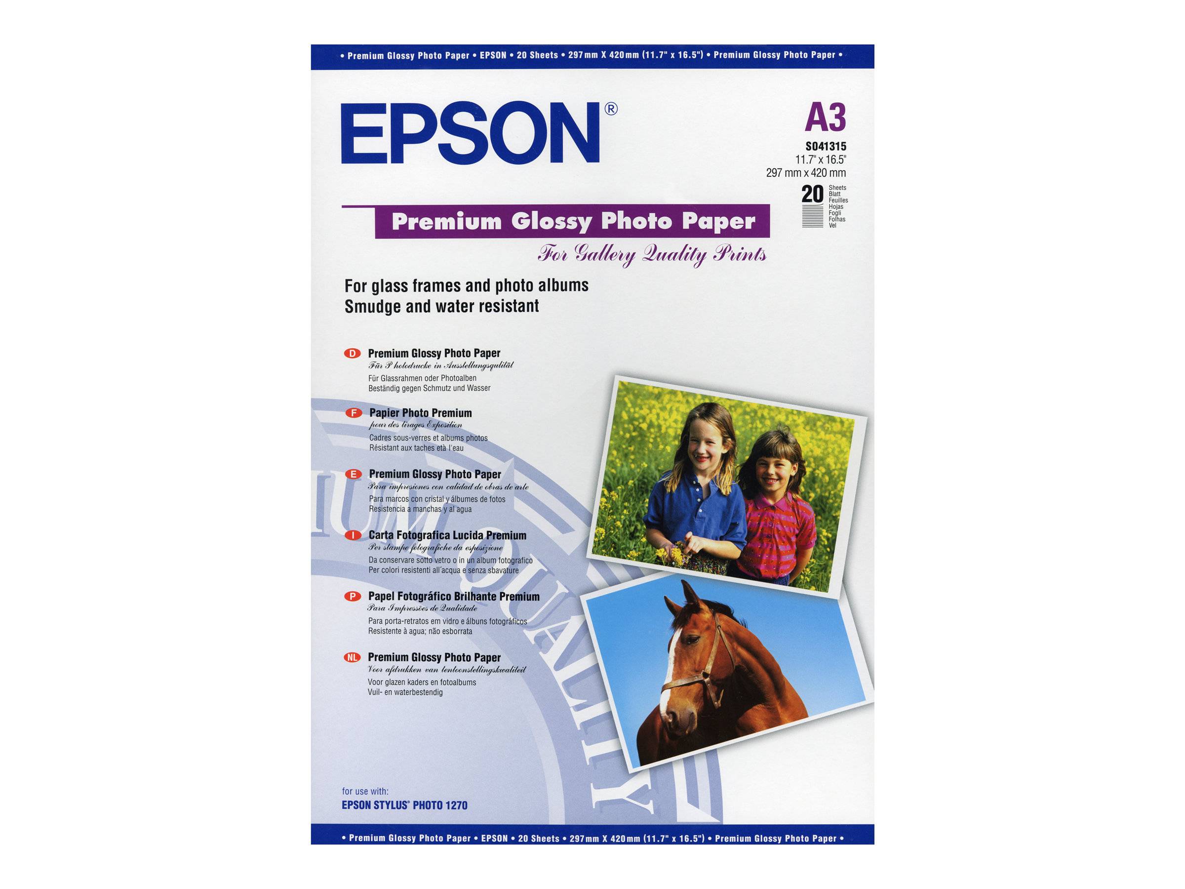 Epson Premium - Glänzend - A3 (297 x 420 mm)-0