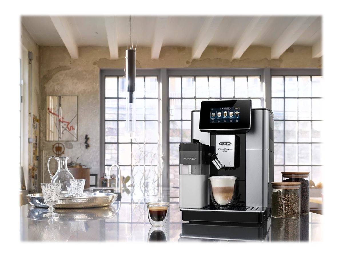 DE LONGHI - De'Longhi PrimaDonna Soul ECAM610.55.SB - Automatische Kaffeemaschine mit Milchaufschäumer-0