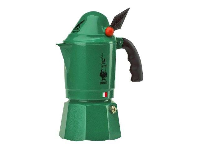 Bialetti Alpina 3 Tassen Espressokanne grün-0