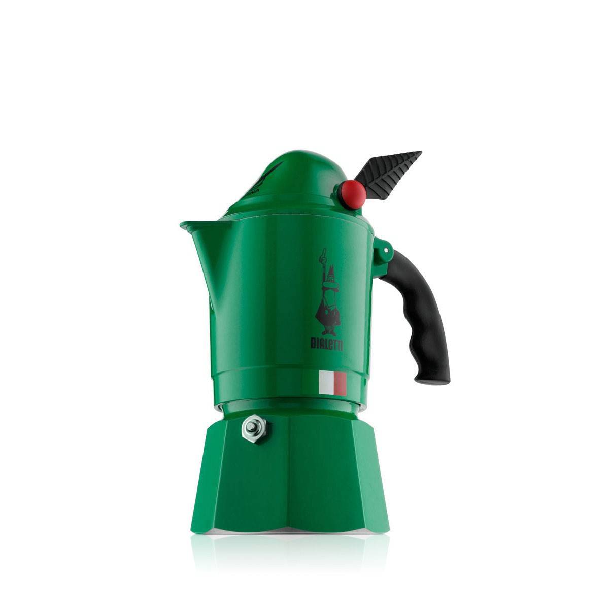 Bialetti Alpina 3 Tassen Espressokanne grün-1