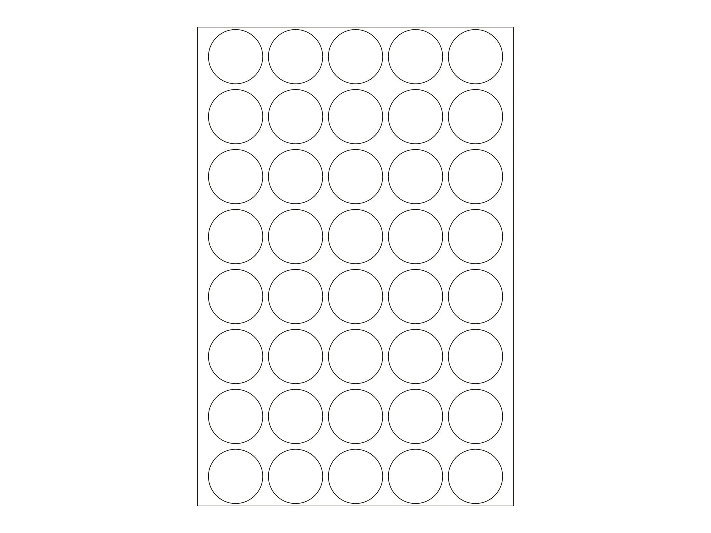 HERMA - Verschlussetiketten - 19 mm diameter - durchsichtig - Polyester (Packung mit 640)-0