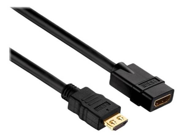 Zertifiziertes 4K Premium High-Speed HDMI-Verlängerungskabel | schwarz, 3.00m