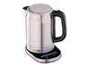Cloer 4459 Touch-Wasserkocher, Basisstation mit Glasoberfläche-LED-Anzeige, 1,7