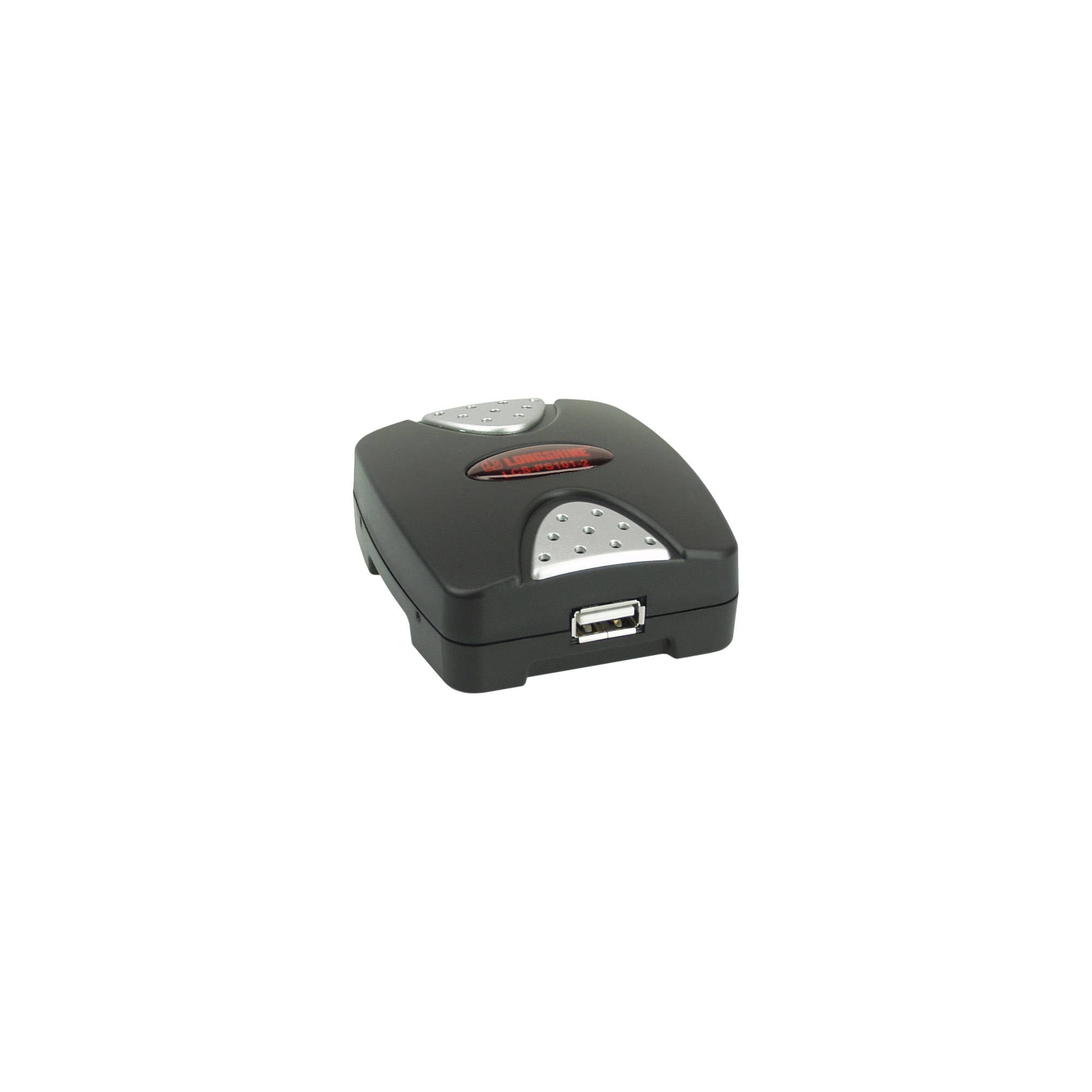 Longshine Printserver 100Mbit 1x USB, LCS-PS101-B Netzwerk-Infrastruktur Mediakonverter, Modems &-4