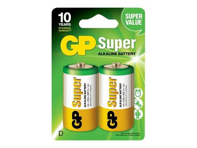 GP BATTERY - GP Super Alkaline 13A - Batterie 2 x D / LR20