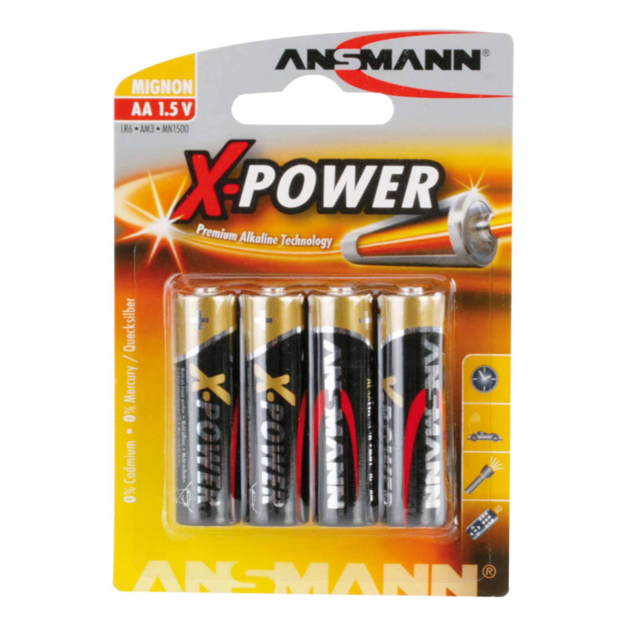 ANSMANN X-POWER Mignon AA - Batterie 4 x AA-Typ - Alkalisch-3