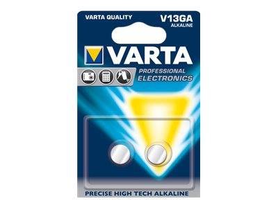 Varta Batterie Alkaline, Knopfzelle, LR44, V13GA, 1.5V Electronics, Retail Blister (2-Pack)-0