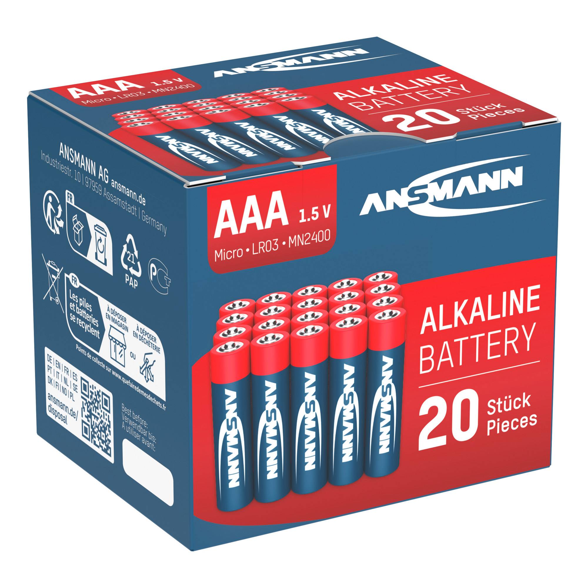 ANSMANN Micro - Batterie 20 x AAA - Alkalisch-4