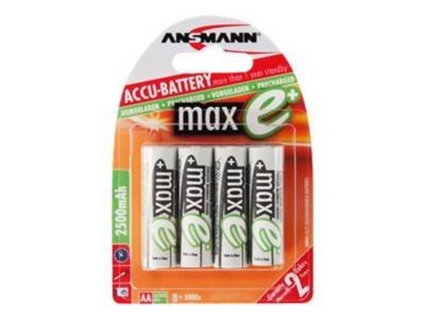 ANSMANN - Batterie 4 x AA-Typ - NiMH - (wiederaufladbar) - 2500 mAh