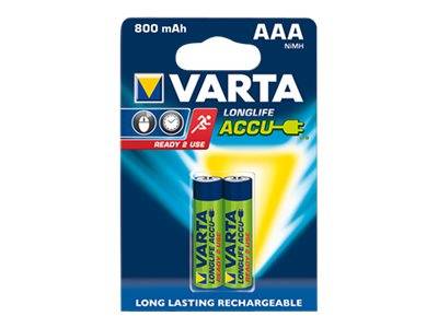 Varta Recharge Accu Power 56703 Micro AAA Akku 2er Blister-4