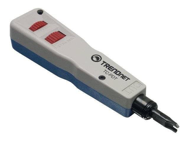 TRENDnet TC-PDT Auflegewerkzeug Punch Down Tool mit 110 and Krone Blade-6