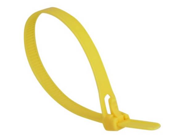 DeLOCK - Kabelbinder - 20 cm - Gelb (Packung