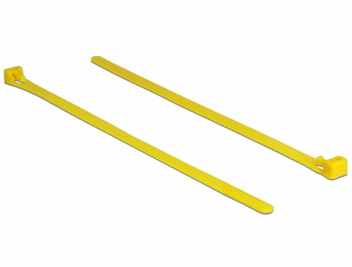 DeLOCK - Kabelbinder - 20 cm - Gelb (Packung-6