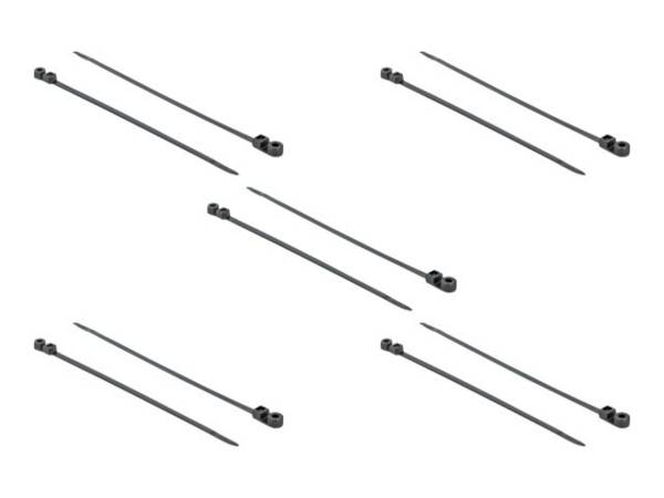 Delock Cable Tie with Fastening Eyelet - Kabelbinder - 40 cm - Schwarz (Packung