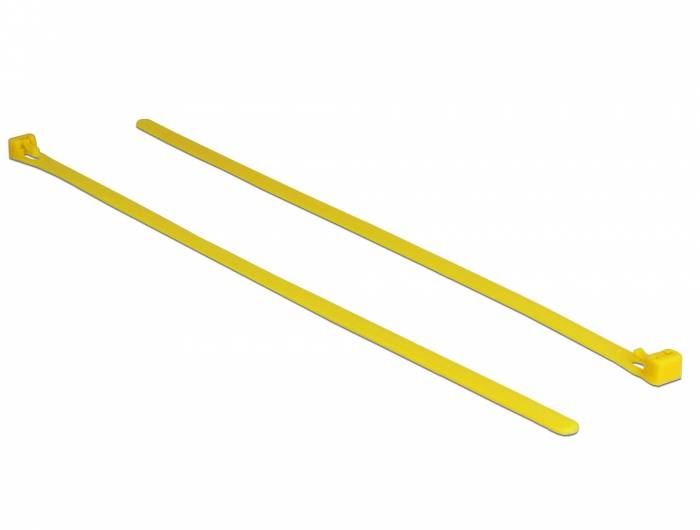 DeLOCK - Kabelbinder - 30 cm - Gelb (Packung-6