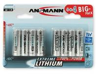 ANSMANN Extreme Lithium AA - Batterie 8 x AA-Typ-7