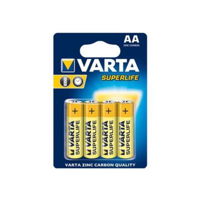 Varta Superlife - Batterie 4 x AA-Typ - Kohlenstoff-0