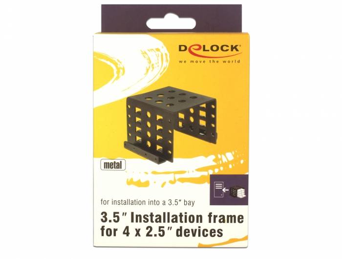 Delock - Laufwerksschachtadapter - 3.5" to 4 x 2.5" (8,9 cm bis 4 x 6,4 cm)-2