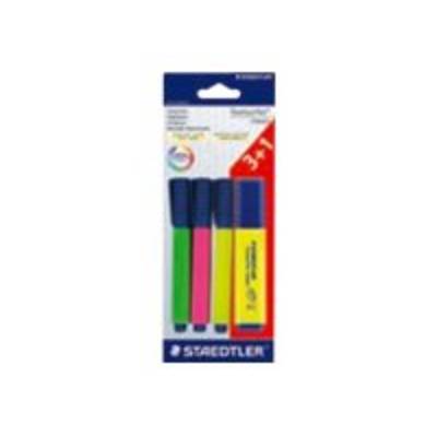 STAEDTLER Textsurfer classic - Textmarker - verschiedene Farben - Pigmenttinte - 1-5 mm (Packung mit 4)-0