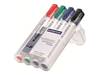 STAEDTLER Lumocolor - Marker - für Glas, Whiteboard, Porzellan - Schwarz, Rot, Blau, Grün - 2 mm (Packung mit 4)