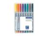 STAEDTLER Lumocolor - Marker - nicht dauerhaft - gemischte Farben - 0.4 mm - extrafein (Packung mit 8)