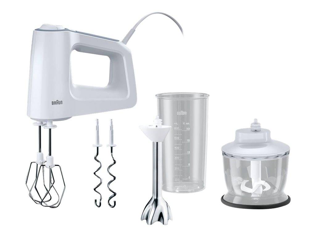 Braun MultiMix 3 HM 3137 WH - Handmixer - 500 W-0