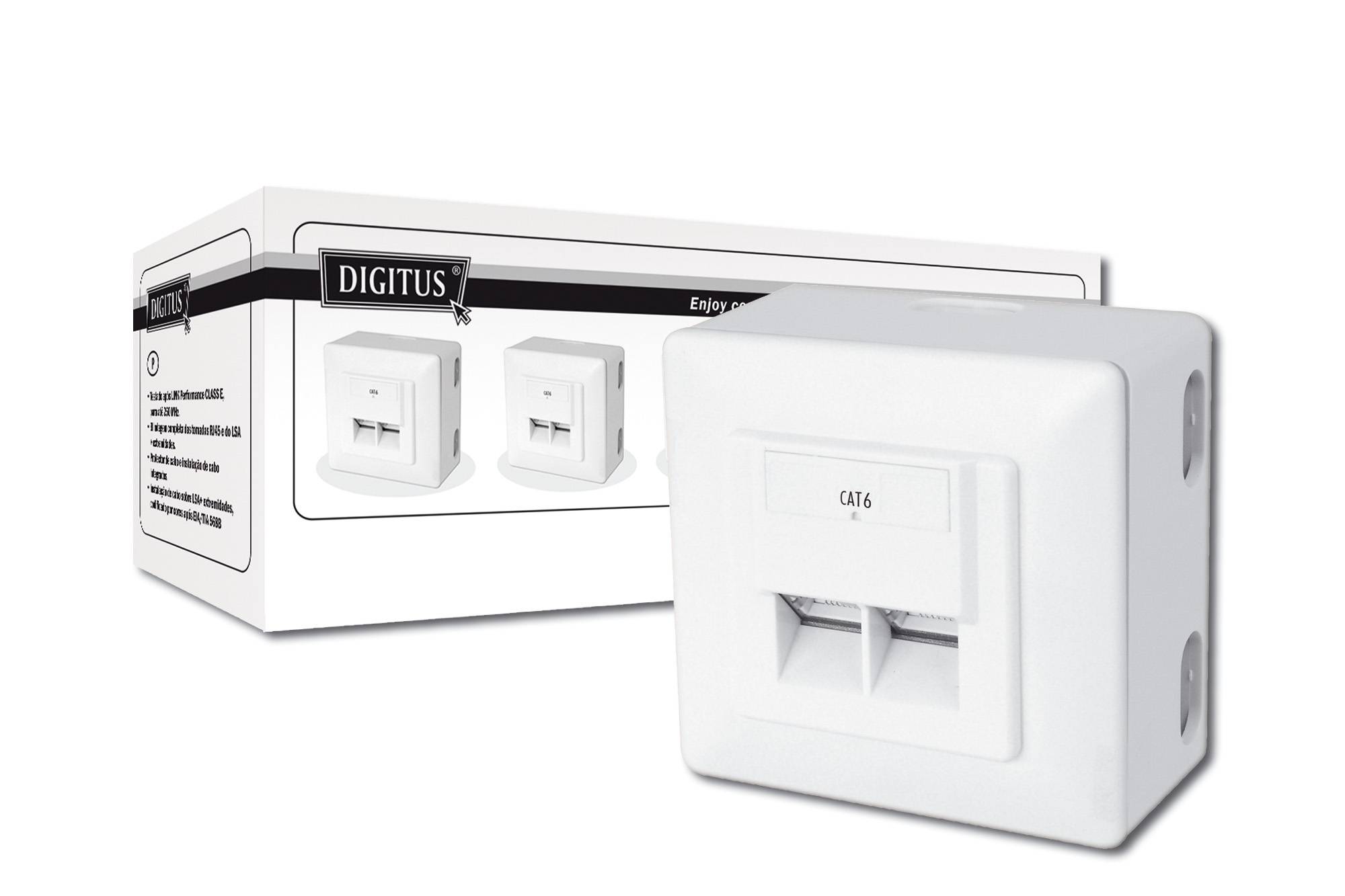 DIGITUS - CAT 6, Klasse E, Datendose, Aufputz-7