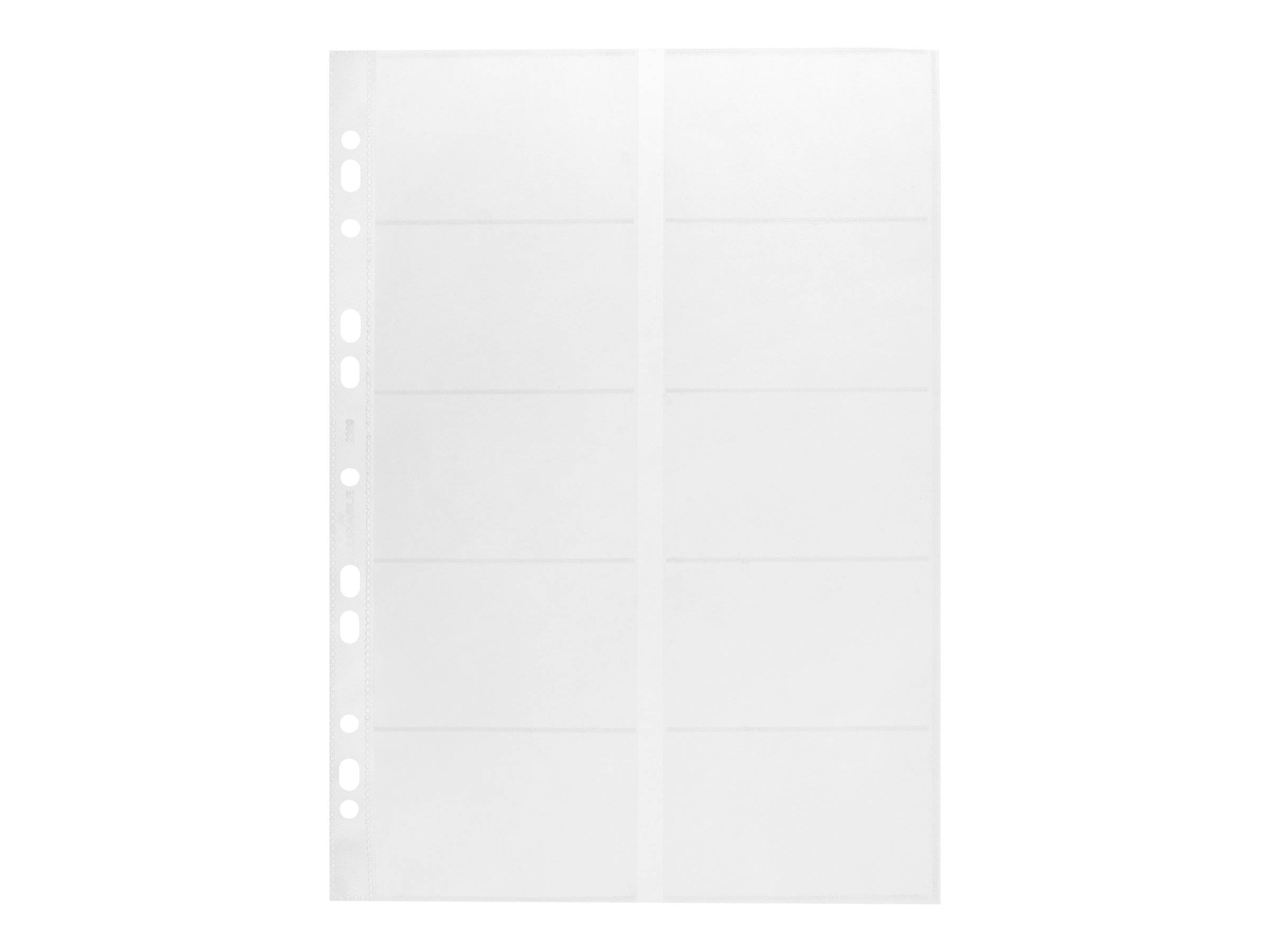 DURABLE VISIFIX - Visitenkartenseite - für 54 x 90 mm - Kapazität: 20 Karten - durchsichtig (Packung mit 10)-5