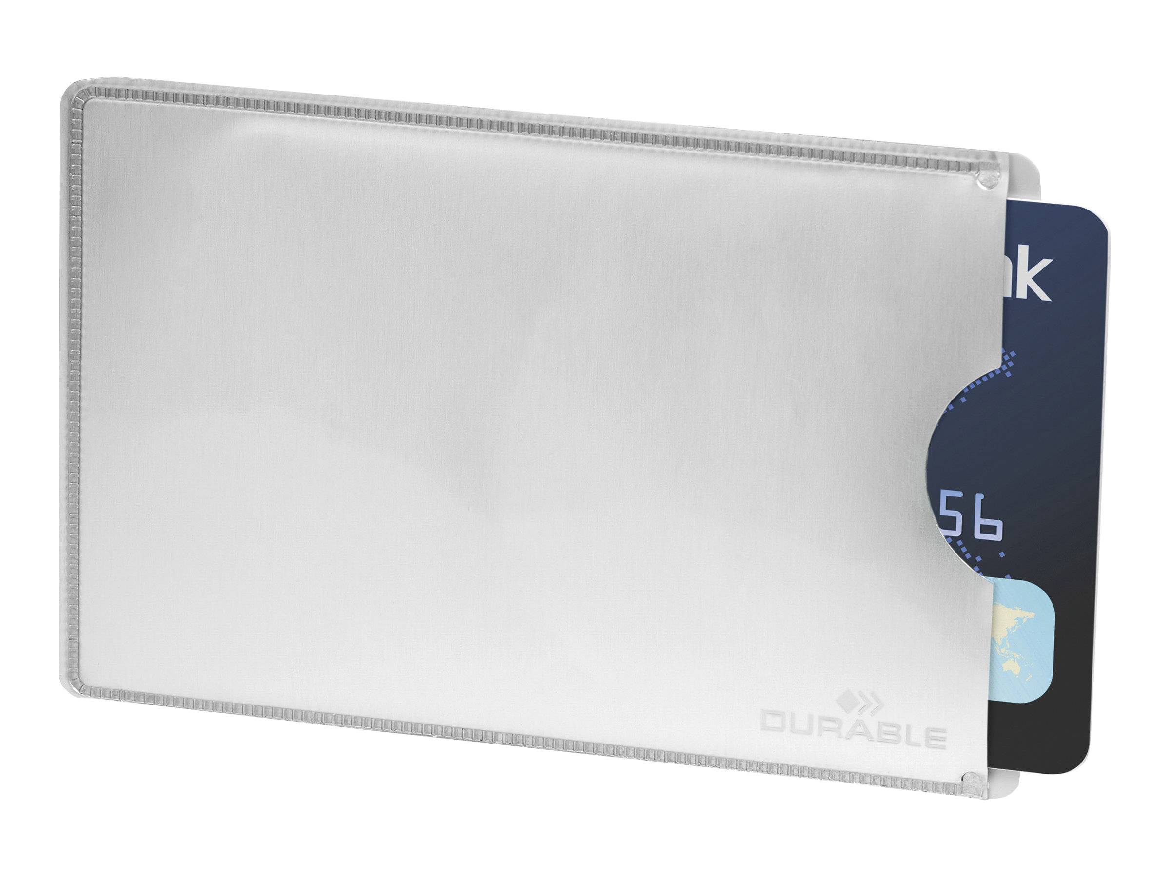 DURABLE - Visitenkartenkasten - Silber (Packung-0