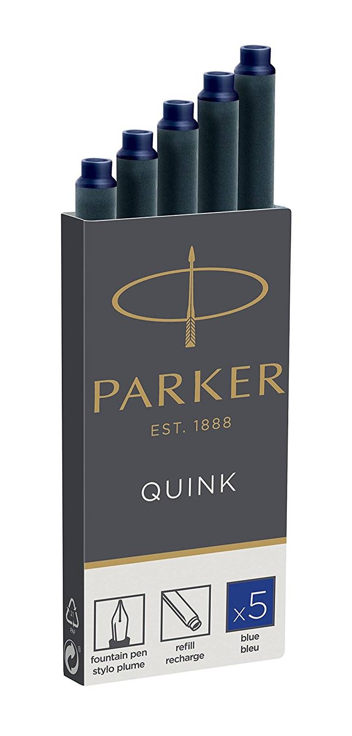 Parker Quink - Tintenpatrone - Schwarz (Packung mit 5)-1