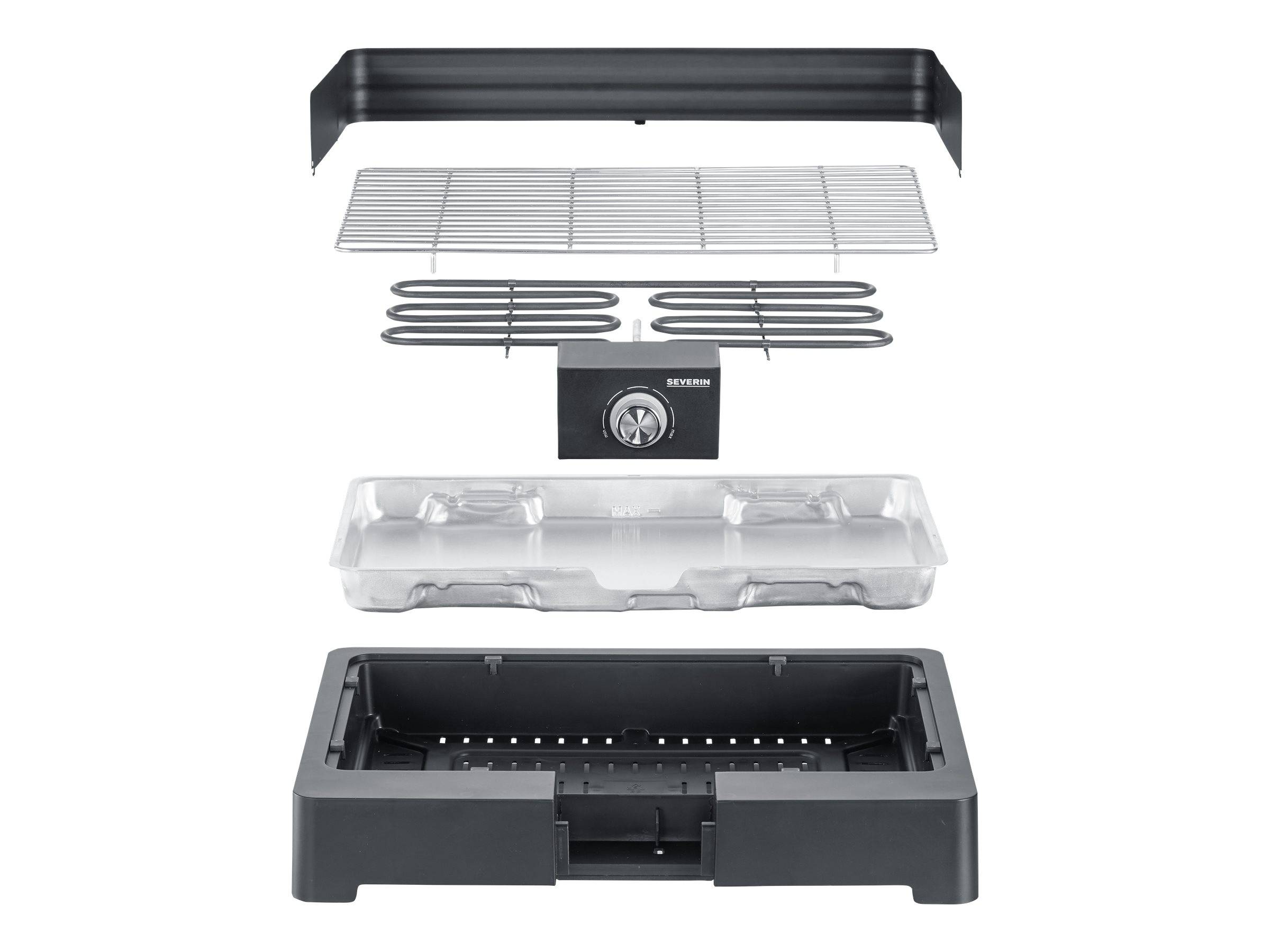 SEVERIN PG 8565 - BBQ-Grill - elektrisch - 1150 qcm-0
