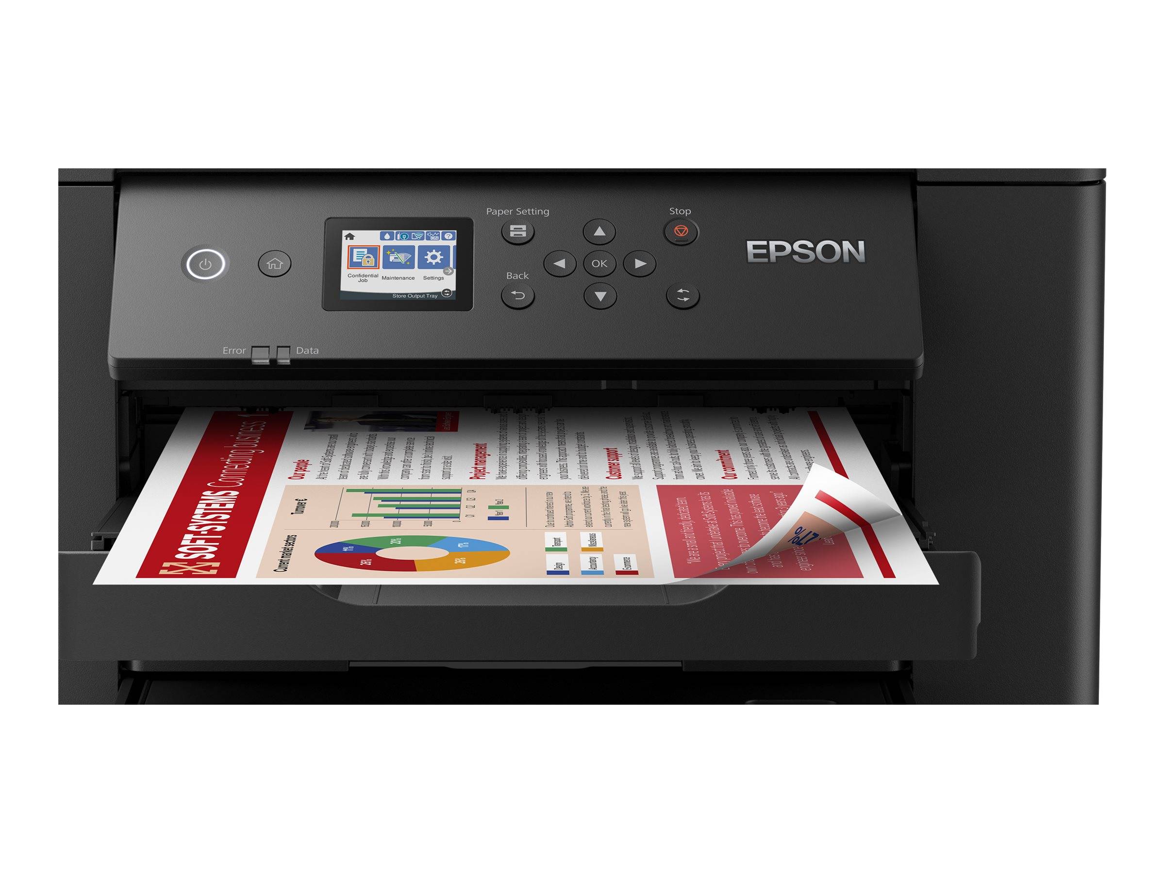 Epson WorkForce WF-7310DTW - Drucker - Farbe - Duplex - Tintenstrahl - A3 - 4.800 x 2.400 dpi - bis zu 25 Seiten/Min. (e-3