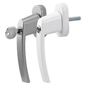 Olympia FGS 100, Fenster-Verriegelungsgriff, Weiß, Aluminium, Monochromatisch, Zylinderschloss-4