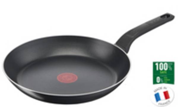 Tefal Easy Cook & Clean B55506 Pfanne 28 cm B55506, Rund, Allzweckpfanne, Schwarz, Titan, Aluminium, Thermo-Punkt