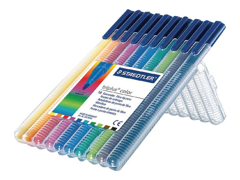 STAEDTLER triplus color - Filzstift - gemischte Farben - wasserbasierte Tinte - 1 mm (Packung mit 10)-2