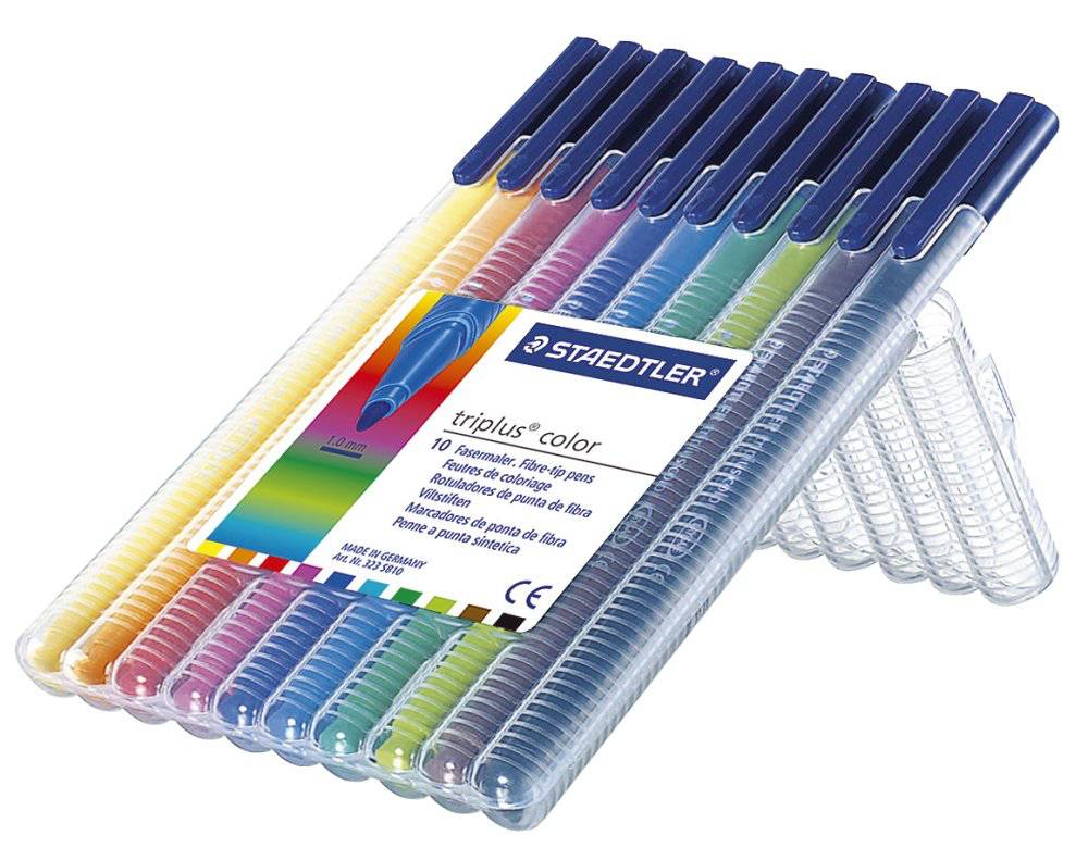 STAEDTLER triplus color - Filzstift - gemischte Farben - wasserbasierte Tinte - 1 mm (Packung mit 10)-3