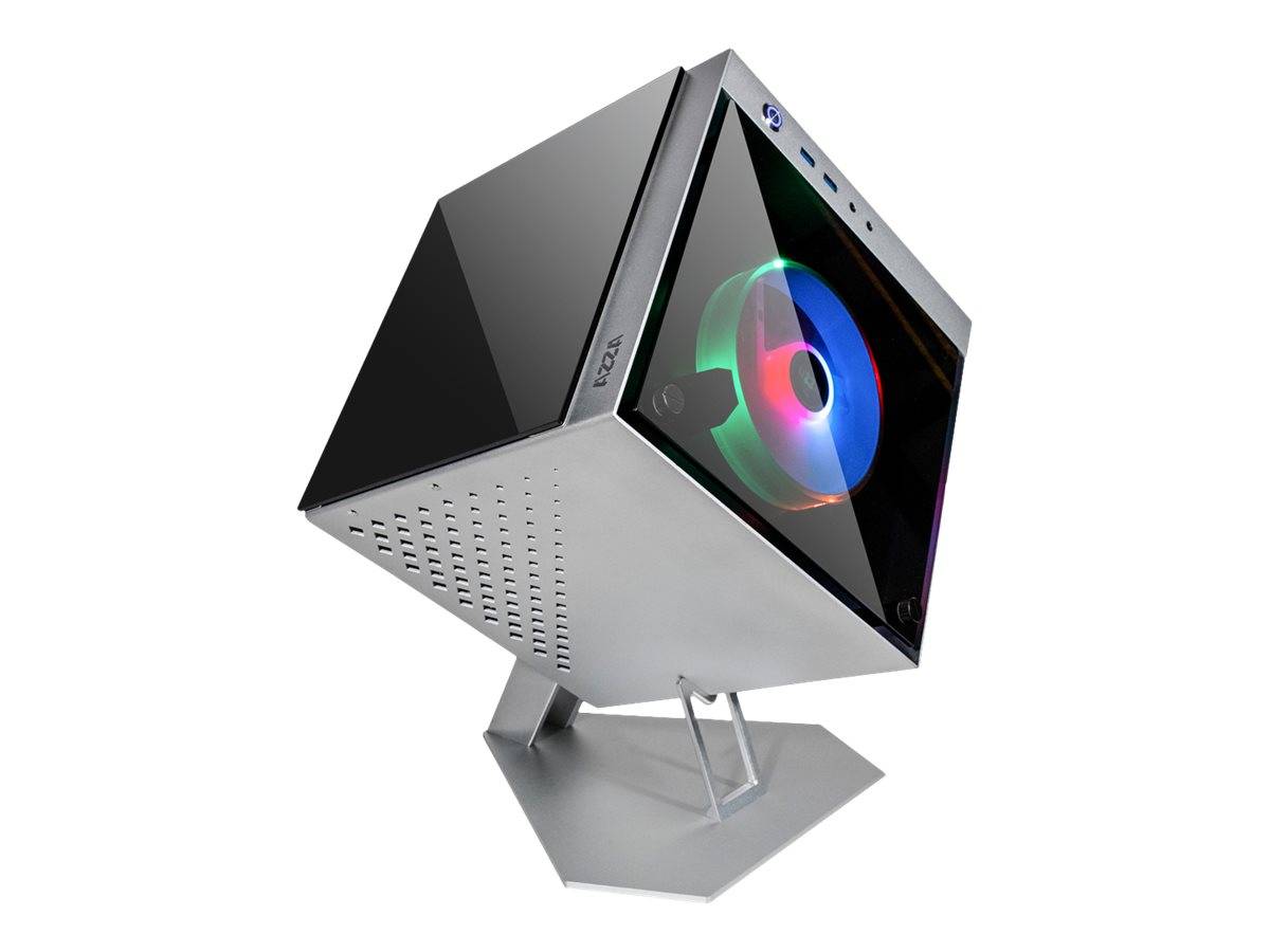 AZZA Cube Mini 805 - Mini-ITX Tower - Seitenteil mit Fenster (gehärtetes Glas)-2