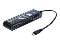 DeLOCK Micro USB OTG Card Reader 5 Slot - Kartenleser (CF I, CF II, MS, MMC, SD, xD, MS PRO Duo, microSD, SDHC, microSDH-0